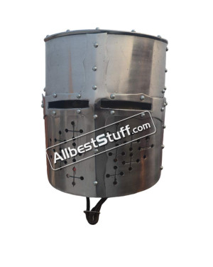 Medieval Crusader Helmet 16 Gauge Strong